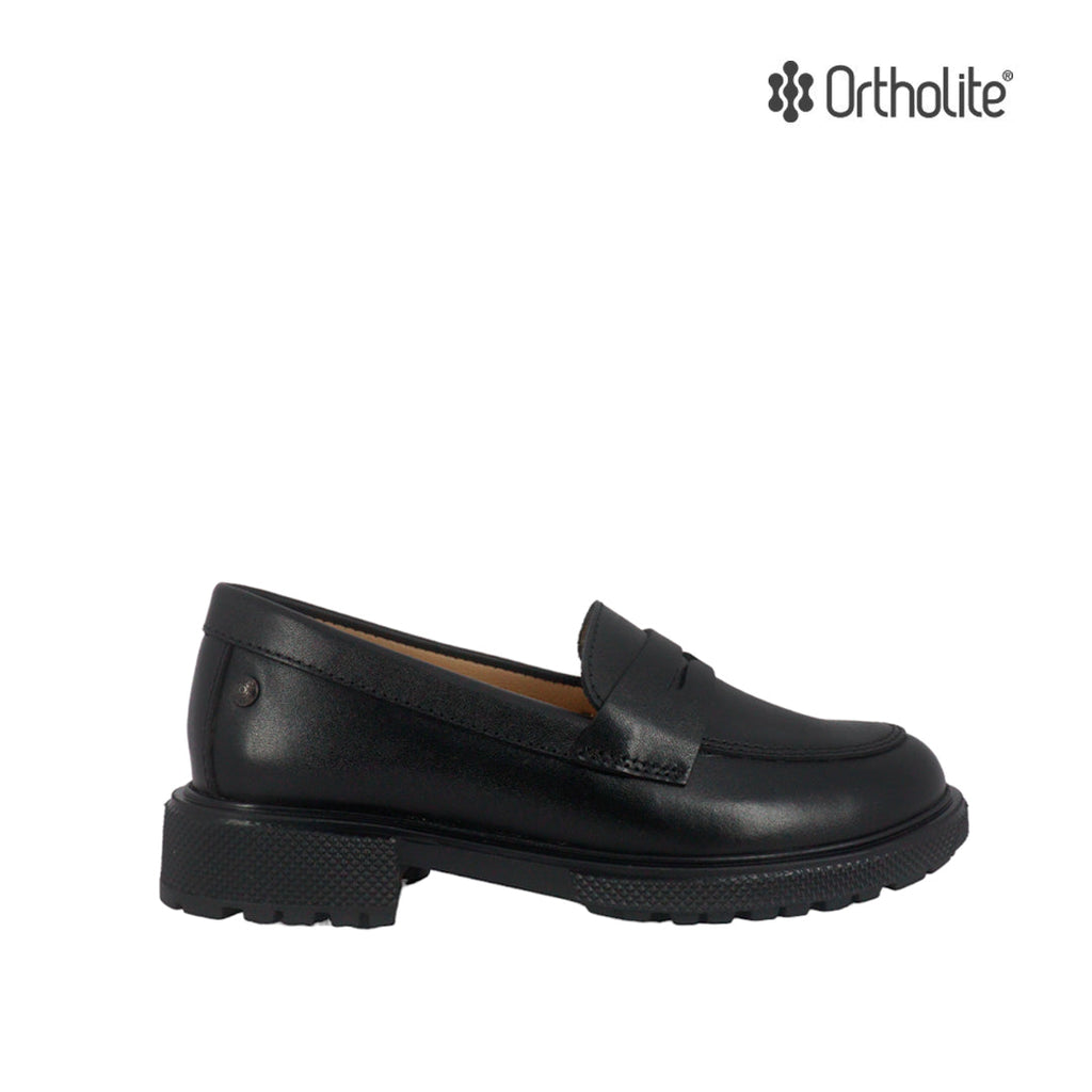 Mocasines escolares Arlette para niña color negro
