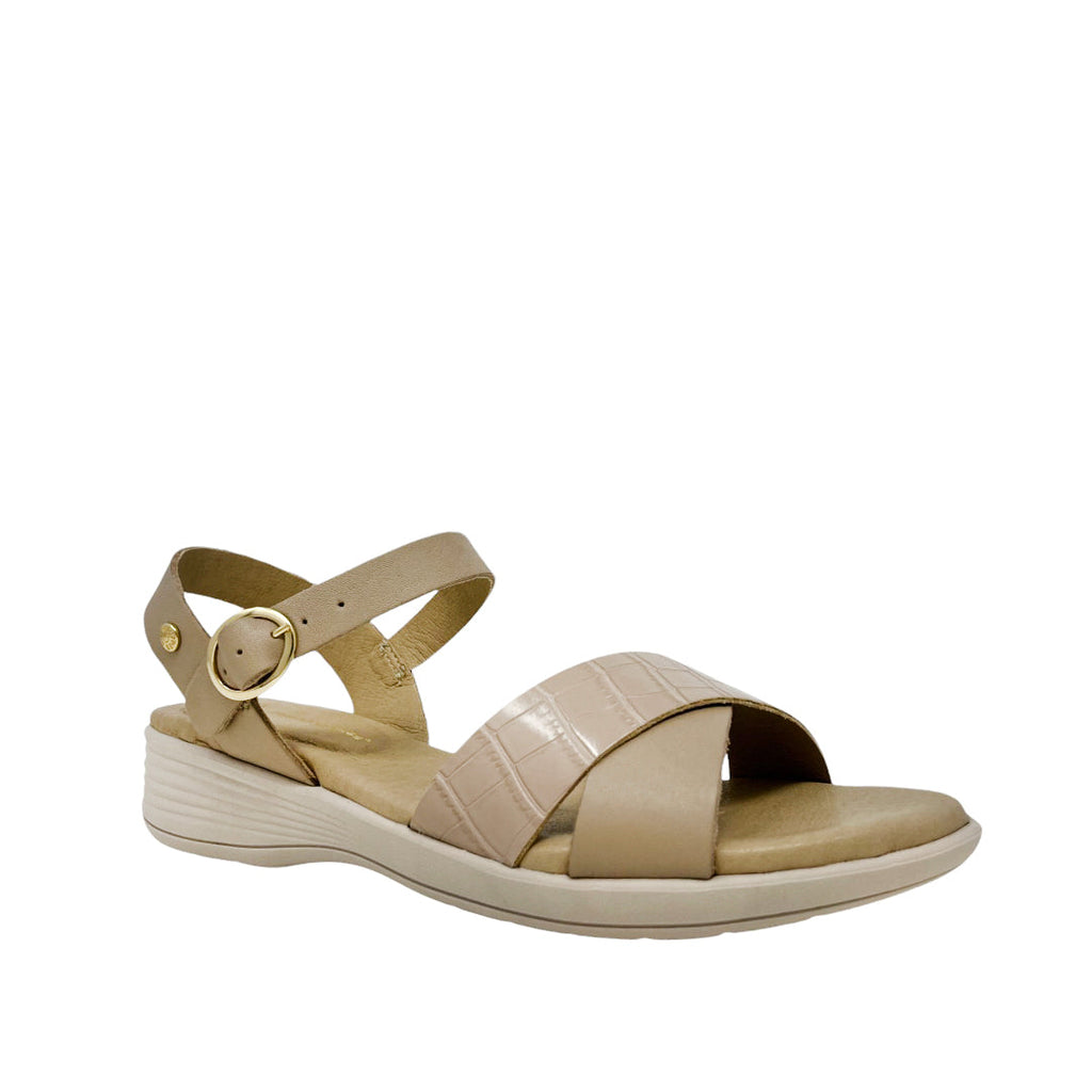 Sandalias flats Kamby para mujer color beige