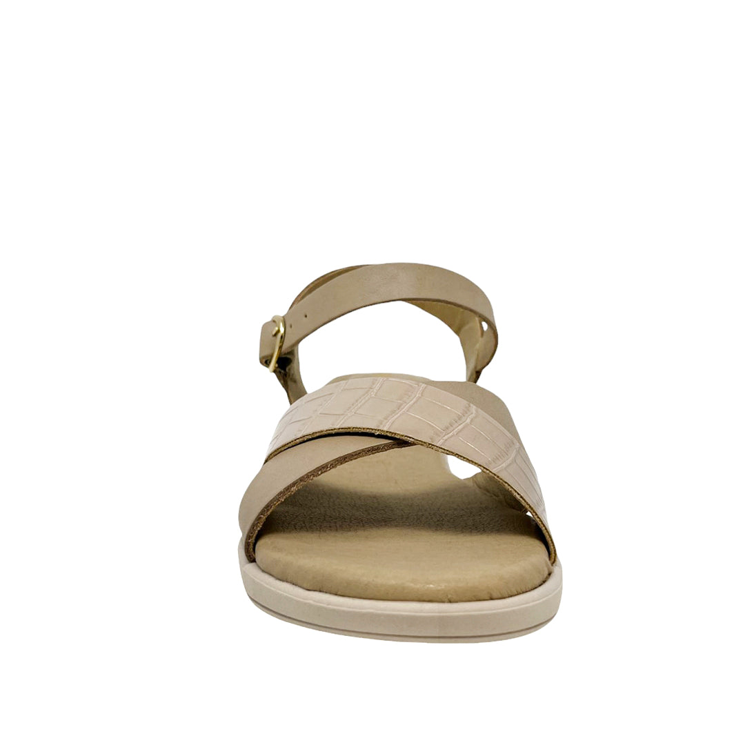Sandalias flats Kamby para mujer color beige
