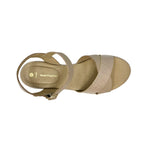 Sandalias flats Kamby para mujer color beige