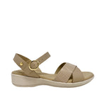 Sandalias flats Kamby para mujer color beige