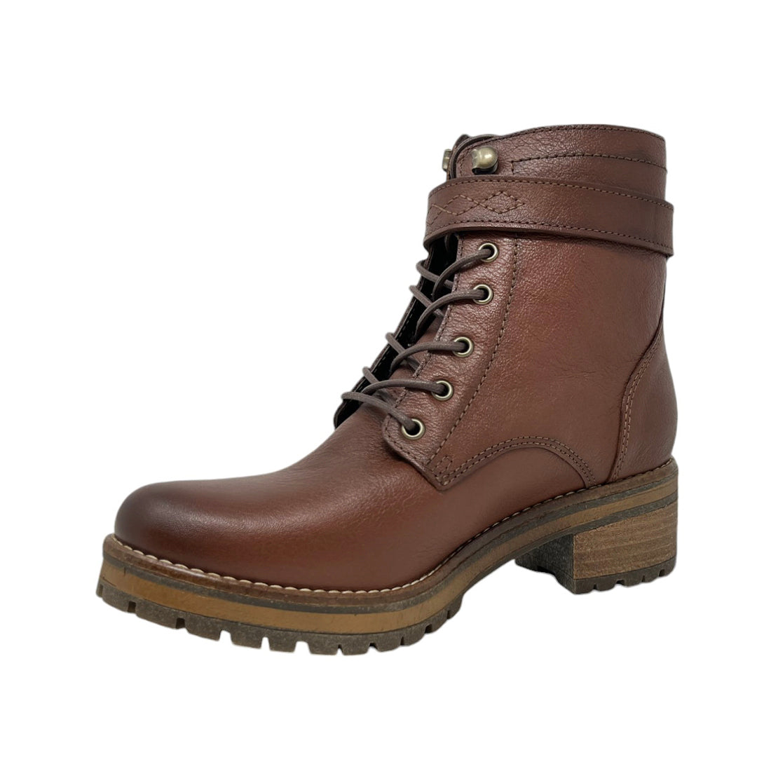 Botas de tacón Sarah color tan