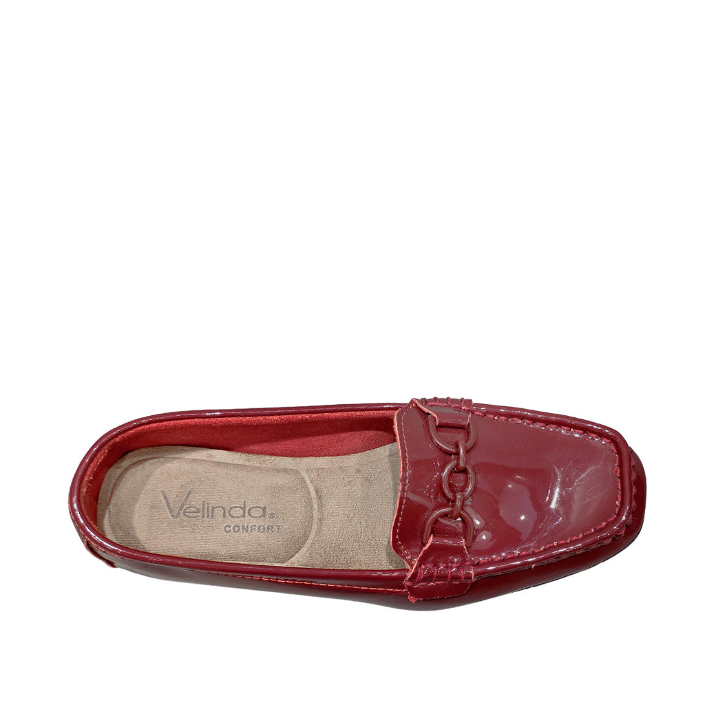 Mocasines Liza para mujer color vino