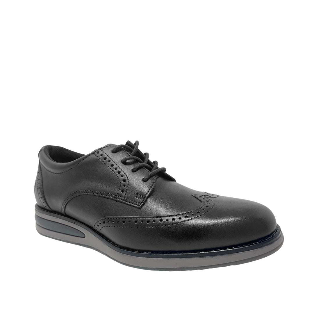 Derby shoes Simone Wingtip para hombre color negro