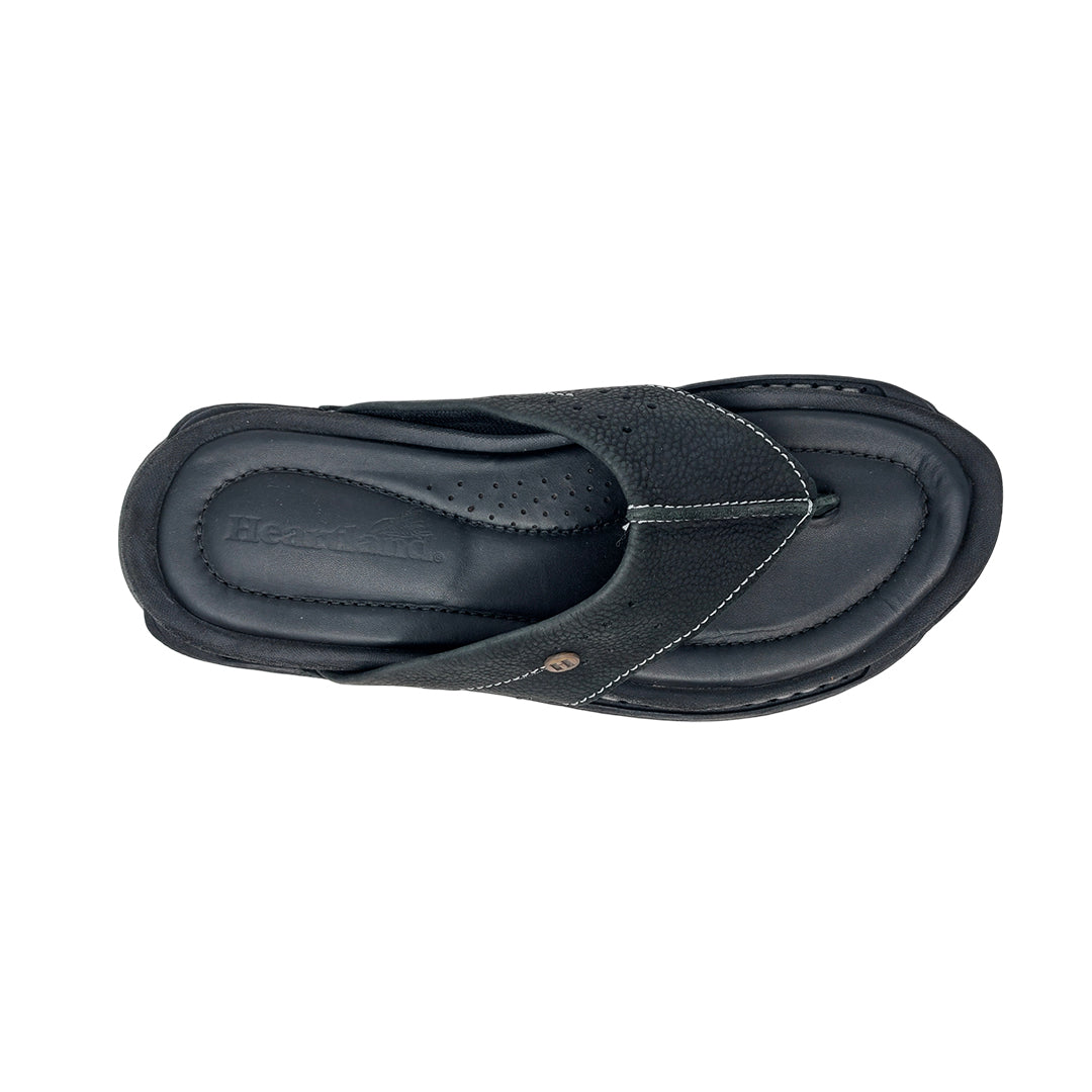 Sandalias slip on Gustav para hombre color negro