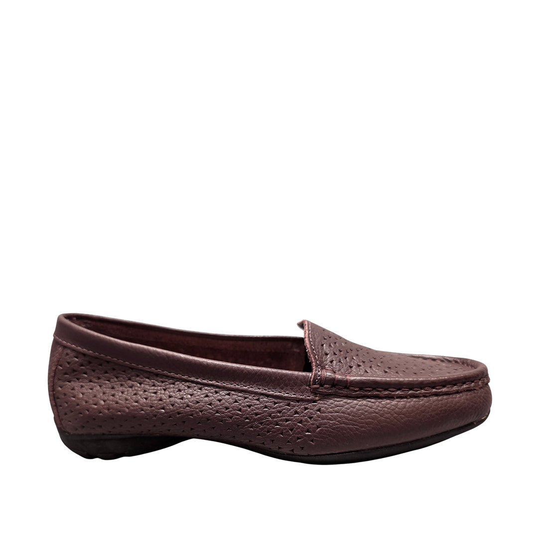 Mocasines Lorivel para mujer color vino