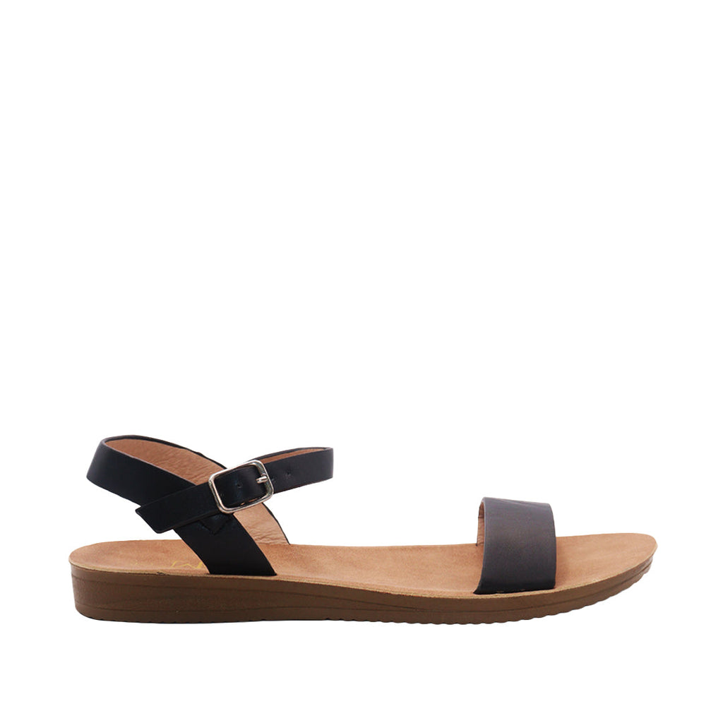 Sandalias flat Maribel negro para Mujer