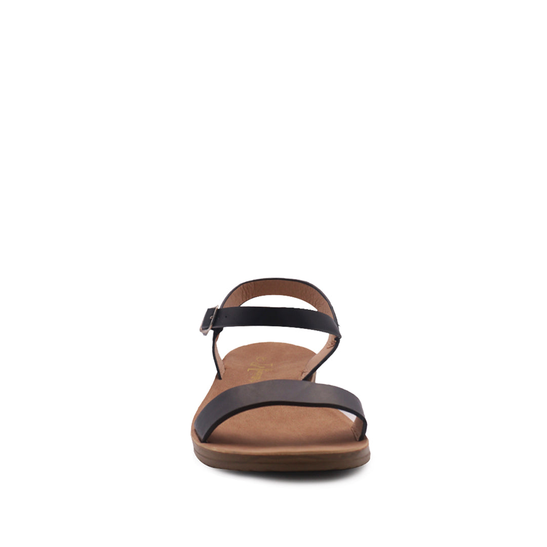 Sandalias flat Maribel negro para Mujer
