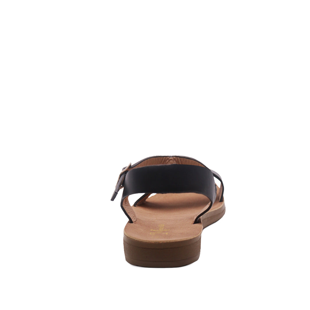 Sandalias flat Maribel negro para Mujer