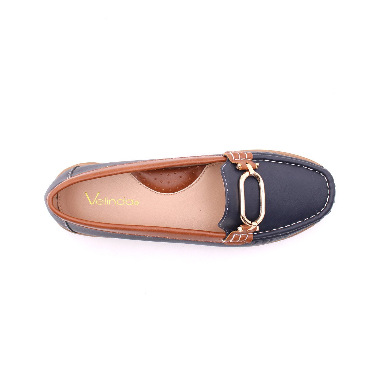 Mocasines Ritavel azul para Mujer