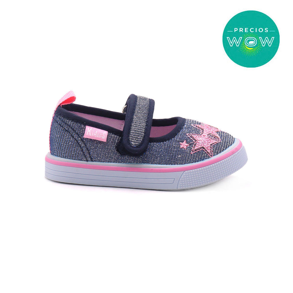 Zapatos canvas Elsa Bal navy para Infante