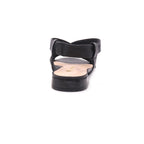 Sandalias flats Frankie negro para Mujer