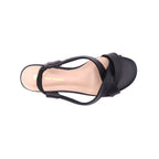 Sandalias flats Frankie negro para Mujer