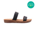 Sandalias flat Darya miramar negro para Mujer