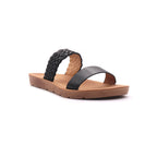 Sandalias flat Darya miramar negro para Mujer
