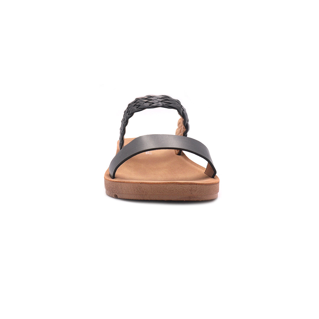Sandalias flat Darya miramar negro para Mujer