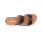 Sandalias flat Darya mirabella negro para Mujer