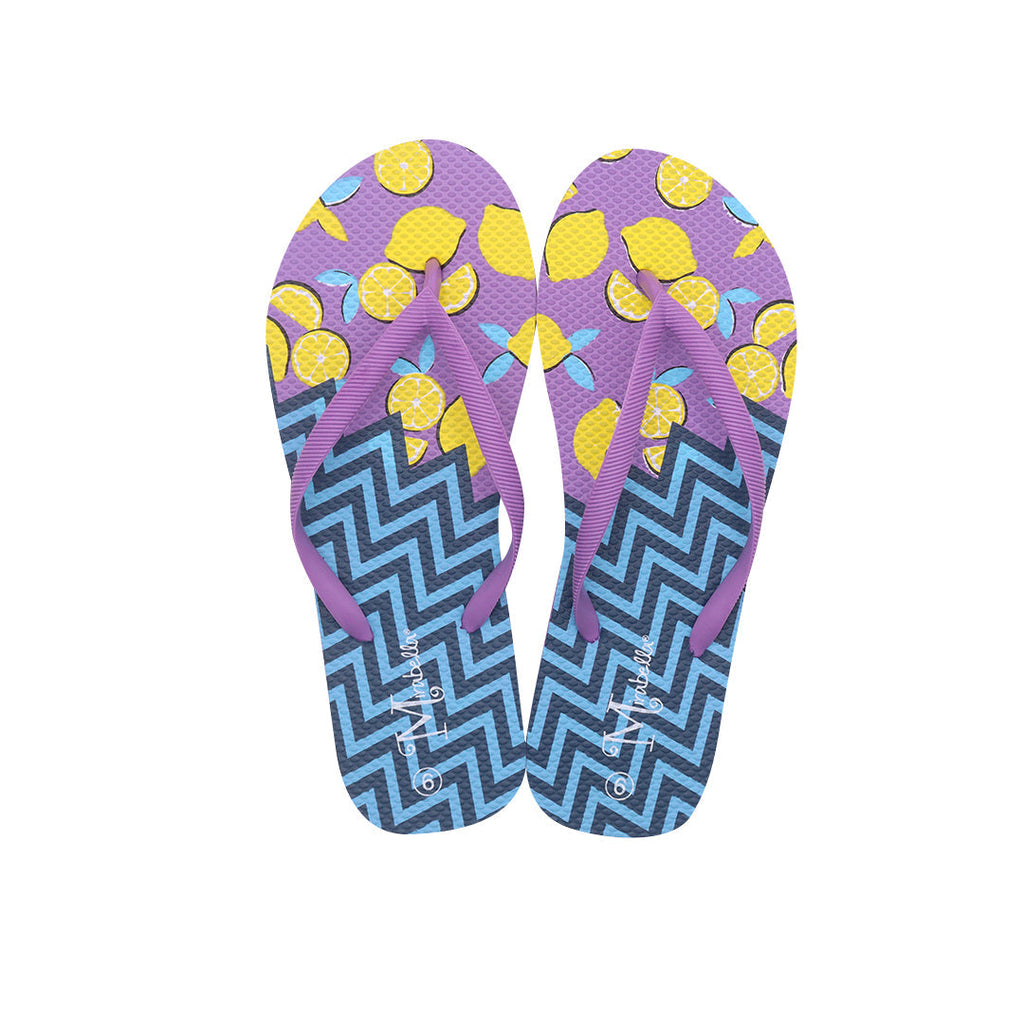 Sandalias flat Rivera miramar lila para Mujer