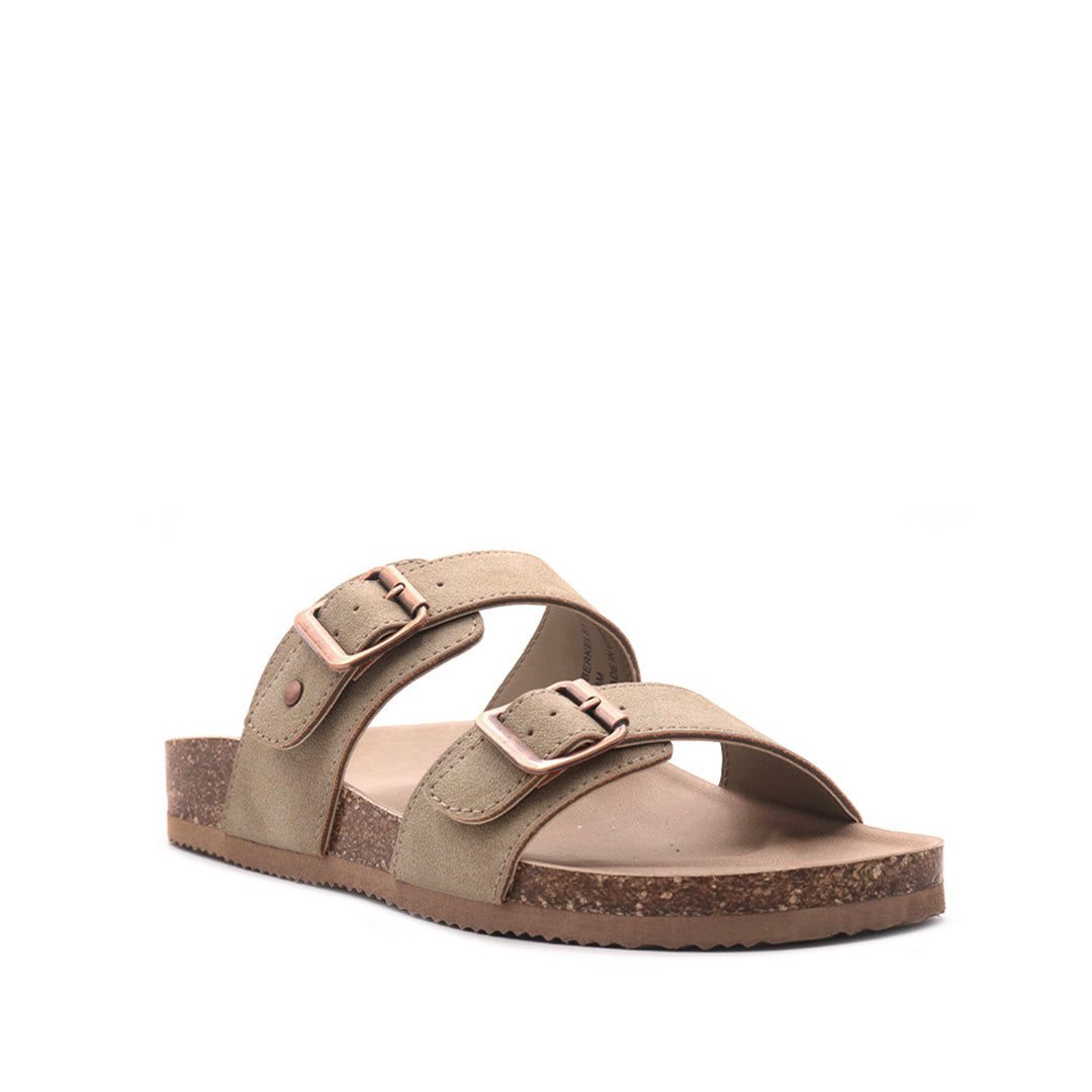 Sandalias Flats Berkeley taupe para Mujer