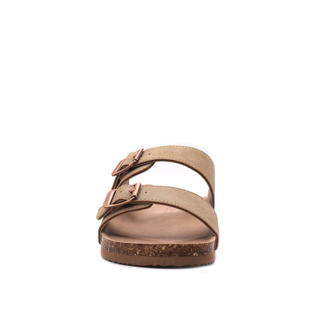 Sandalias Flats Berkeley taupe para Mujer