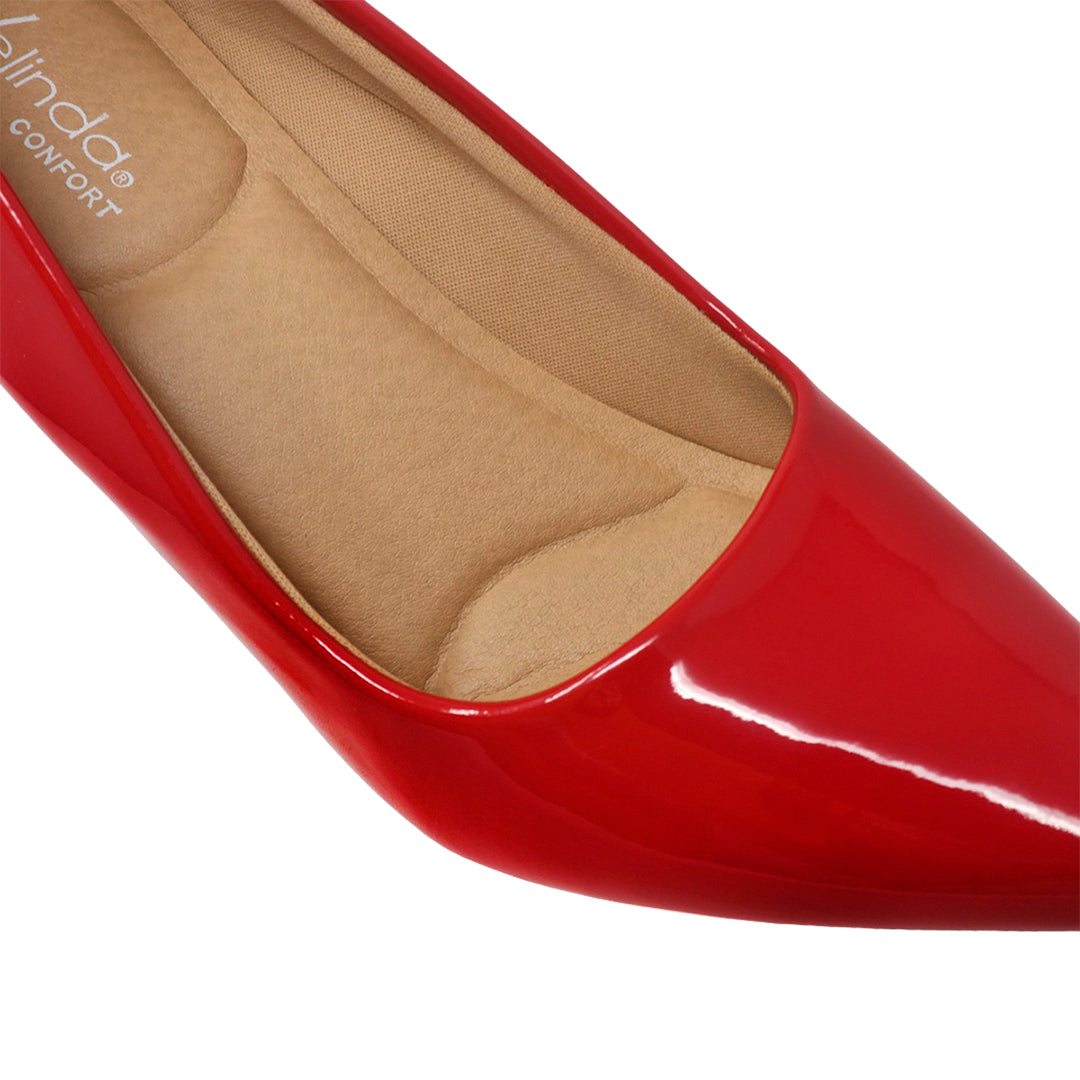 Tacones Paris rojo para Mujer