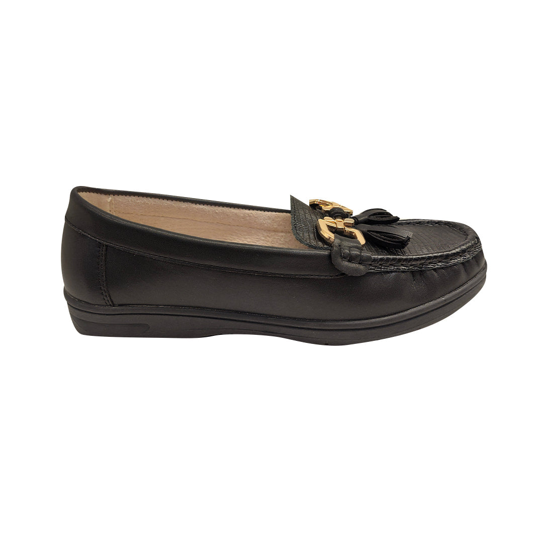 Mocasines Zuri negro para Mujer