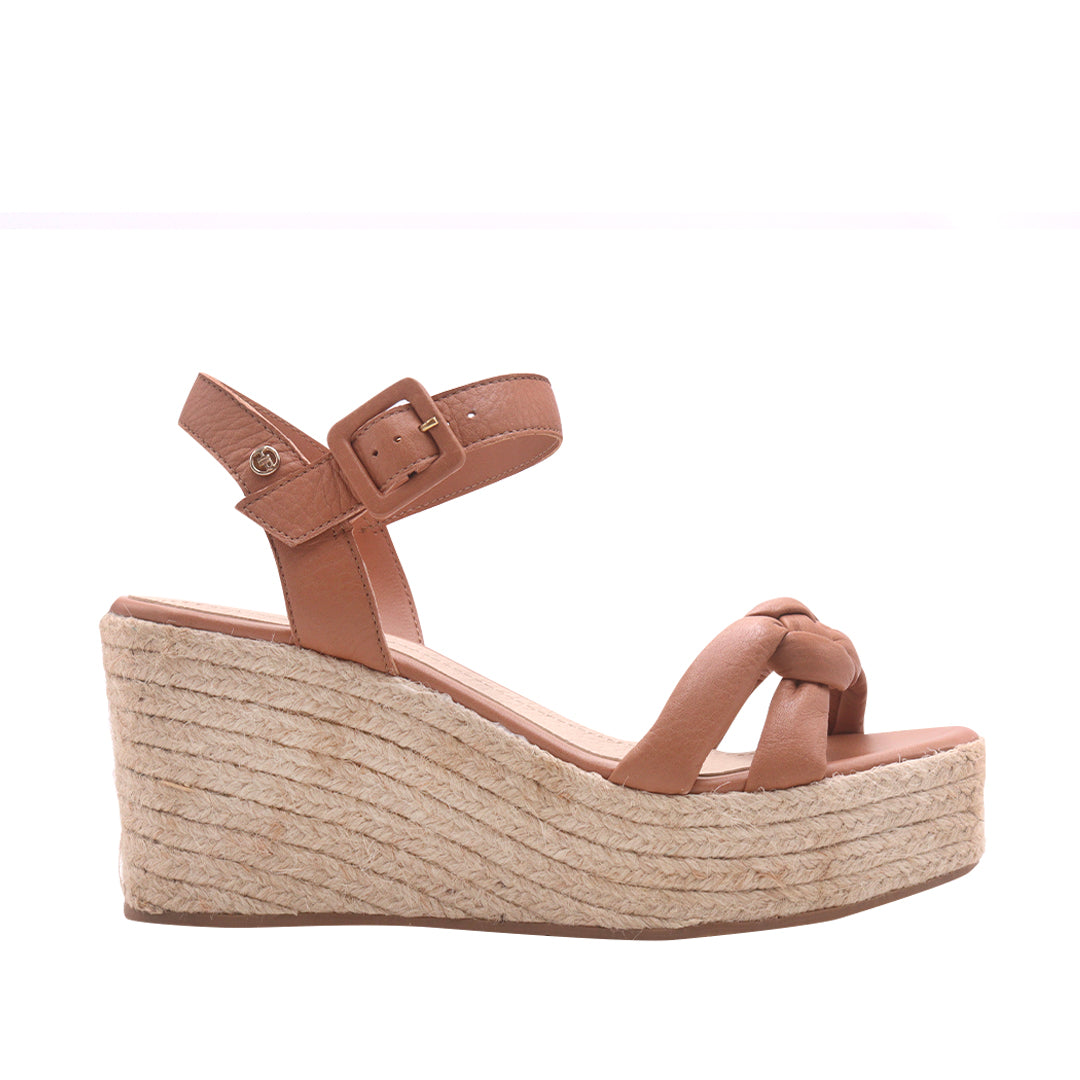 Sandalias de plataforma Doha para mujer color tan