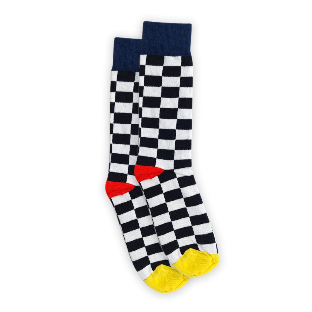 Calcetines Cuadros blanco para Hombre
