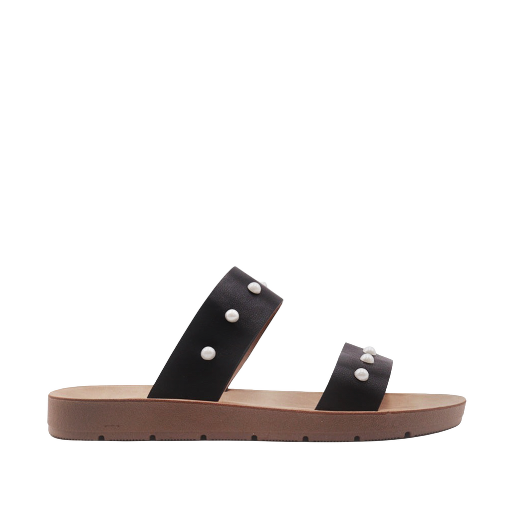 Sandalias Flats Darcy Miramar negro para Mujer