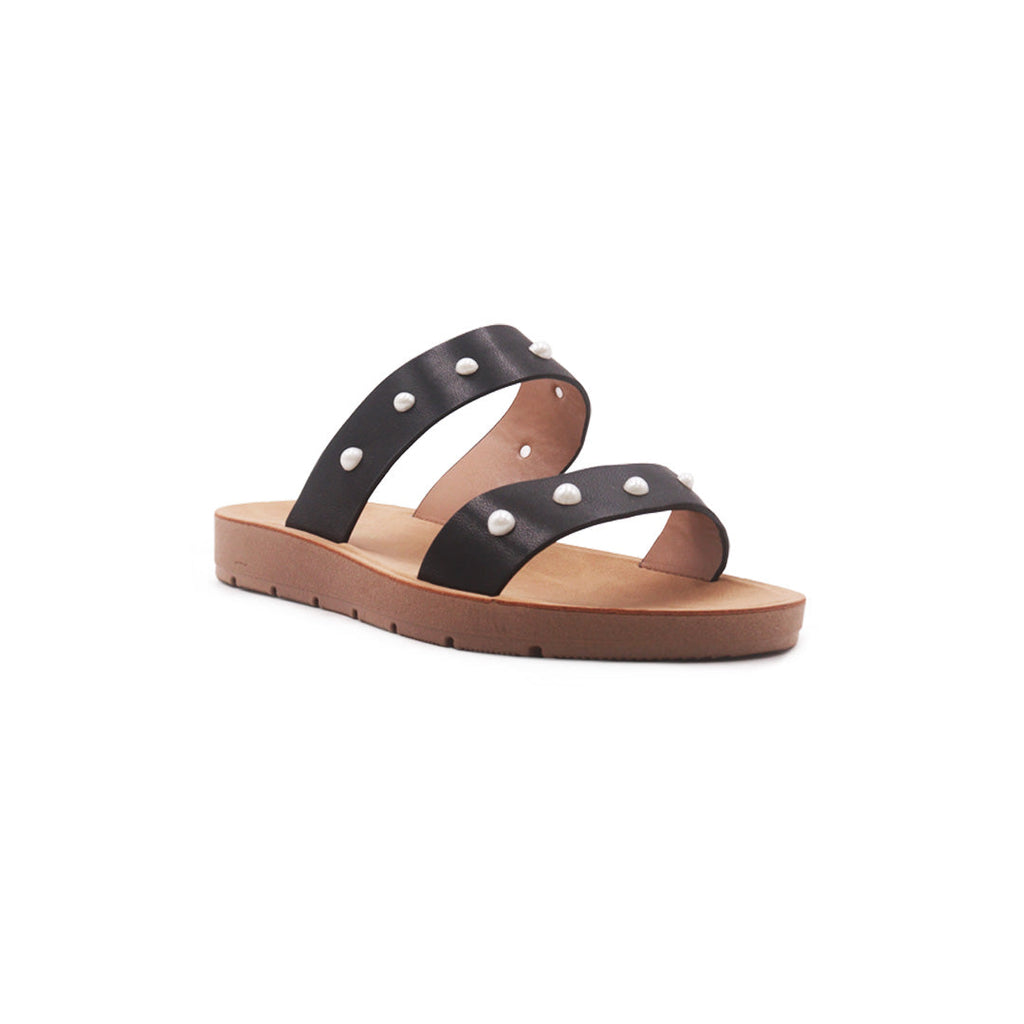 Sandalias Flats Darcy Miramar negro para Mujer