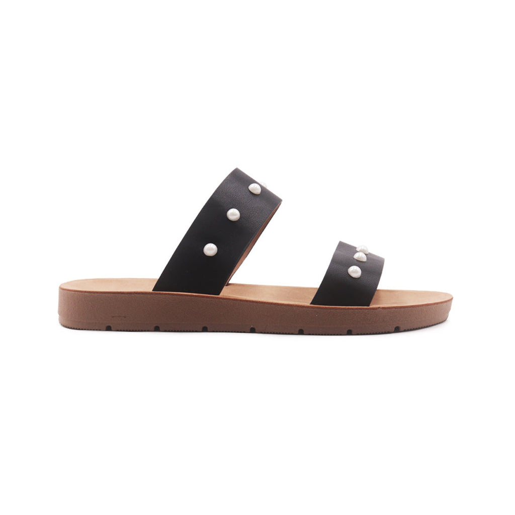 Sandalias Flats Darcy Miramar negro para Mujer