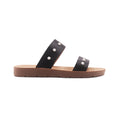 Sandalias Flats Darcy mirabella negro para Mujer