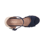Sandalias de cuña Lya color navy