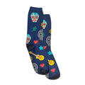 Calcetines Skulls navy para Mujer