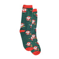 Calcetines Santa Claus verde para Mujer