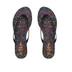 Sandalias Flats Karen Heart negro para Mujer
