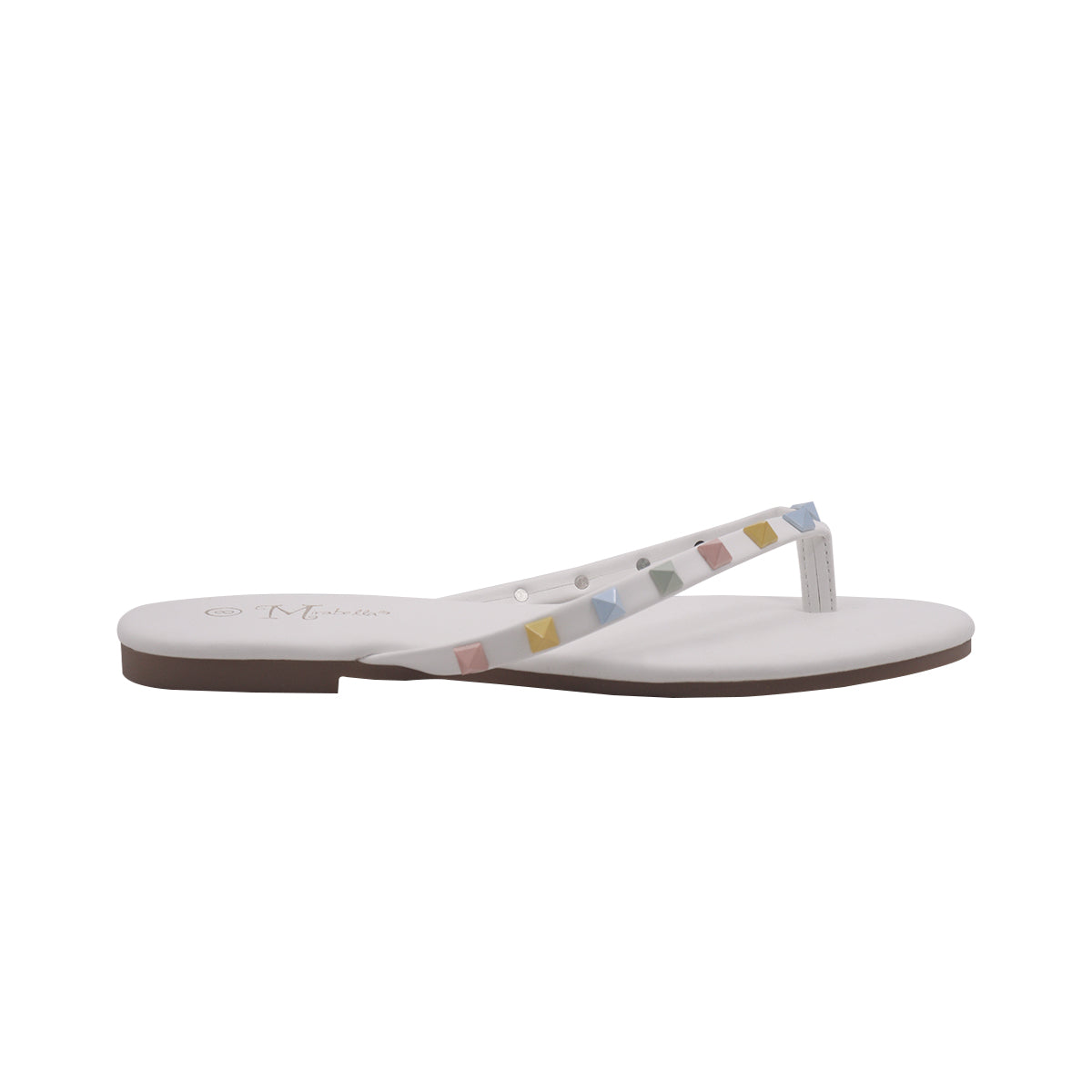 Sandalias Flats Karen Mirabella blanco para Mujer
