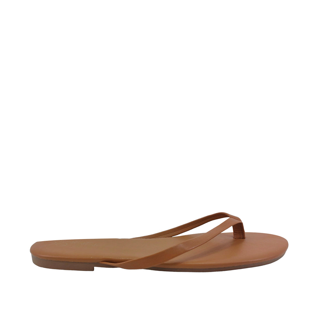 Sandalias flat Karen cognac para Mujer