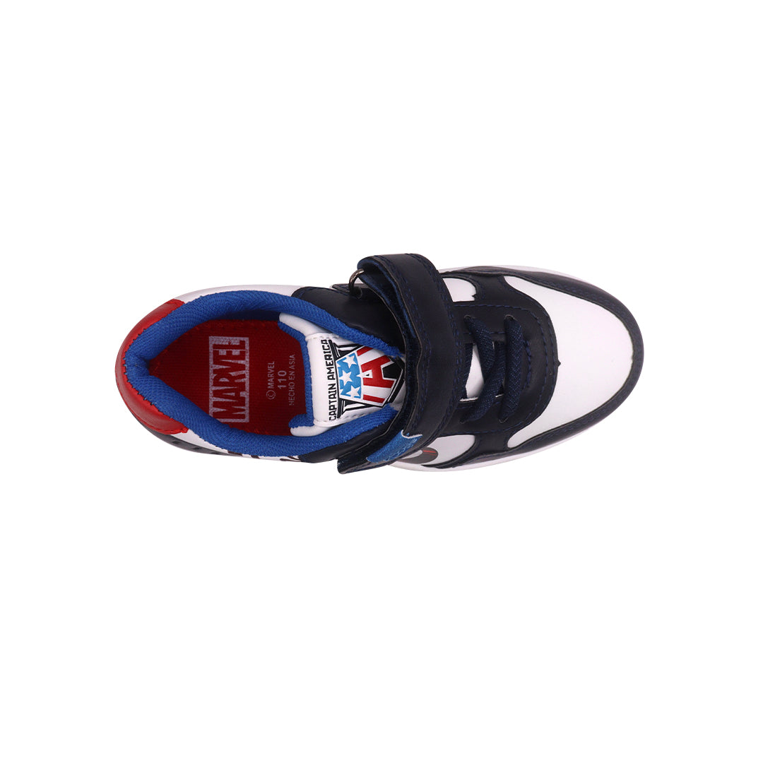 Tenis Capitan America blanco para Niños