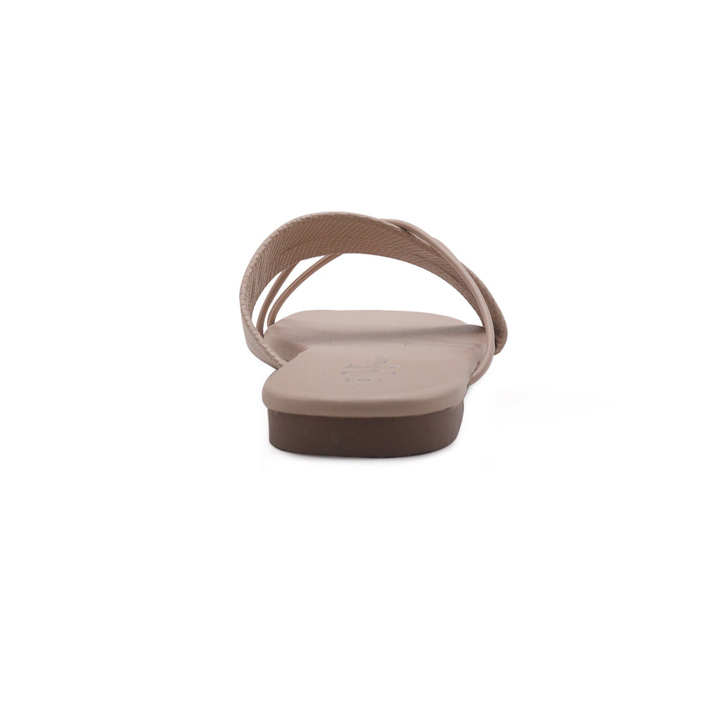 Sandalias Flats Karina Mirabella beige para Mujer