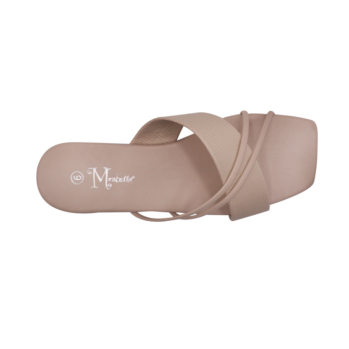 Sandalias Flats Karina Mirabella beige para Mujer