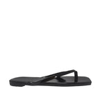Sandalias Flats Karen sq negro para Mujer