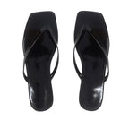 Sandalias Flats Karen sq negro para Mujer