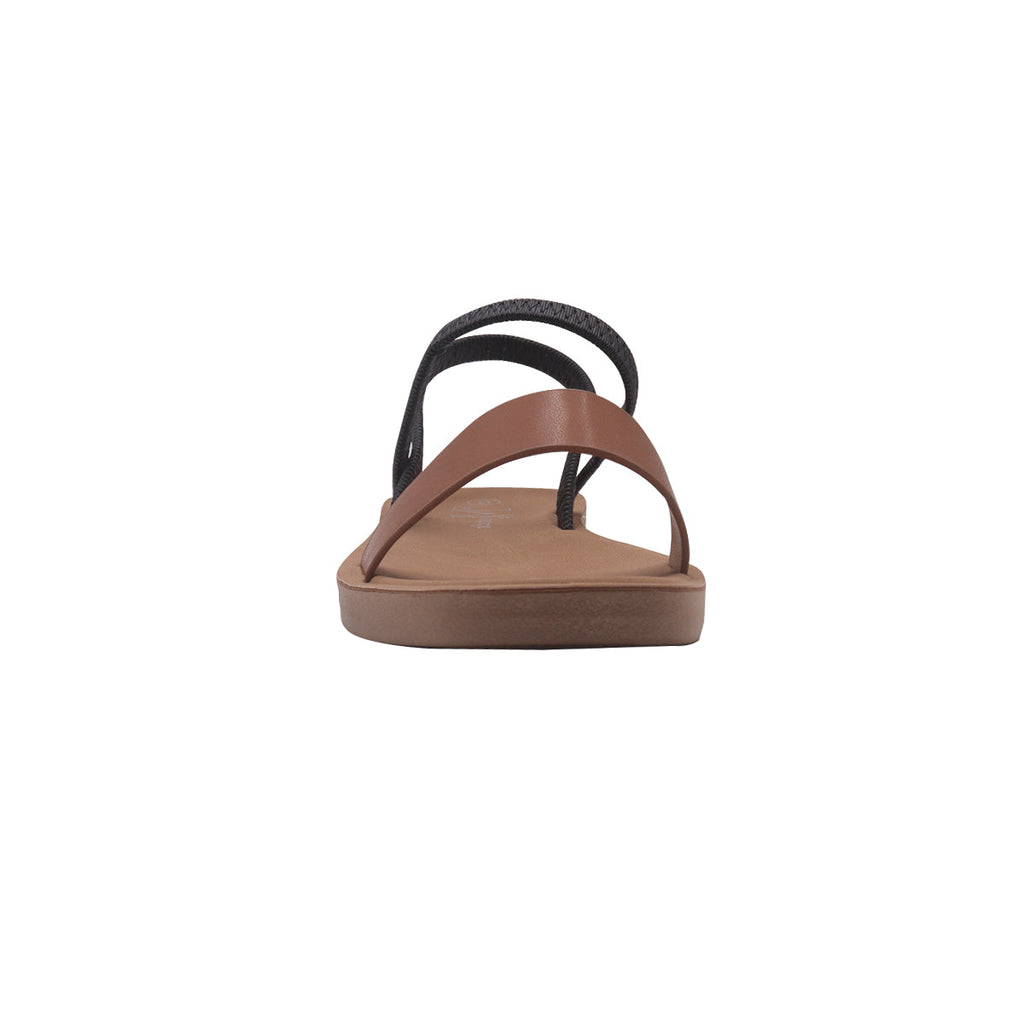 Sandalias Flats Alana Mirabella camel para Mujer