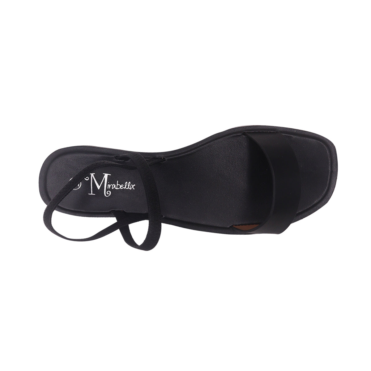 Sandalias Flats Alana Mirabella negro para Mujer
