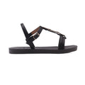 Sandalias Flats Ginger Mirabella negro para Mujer