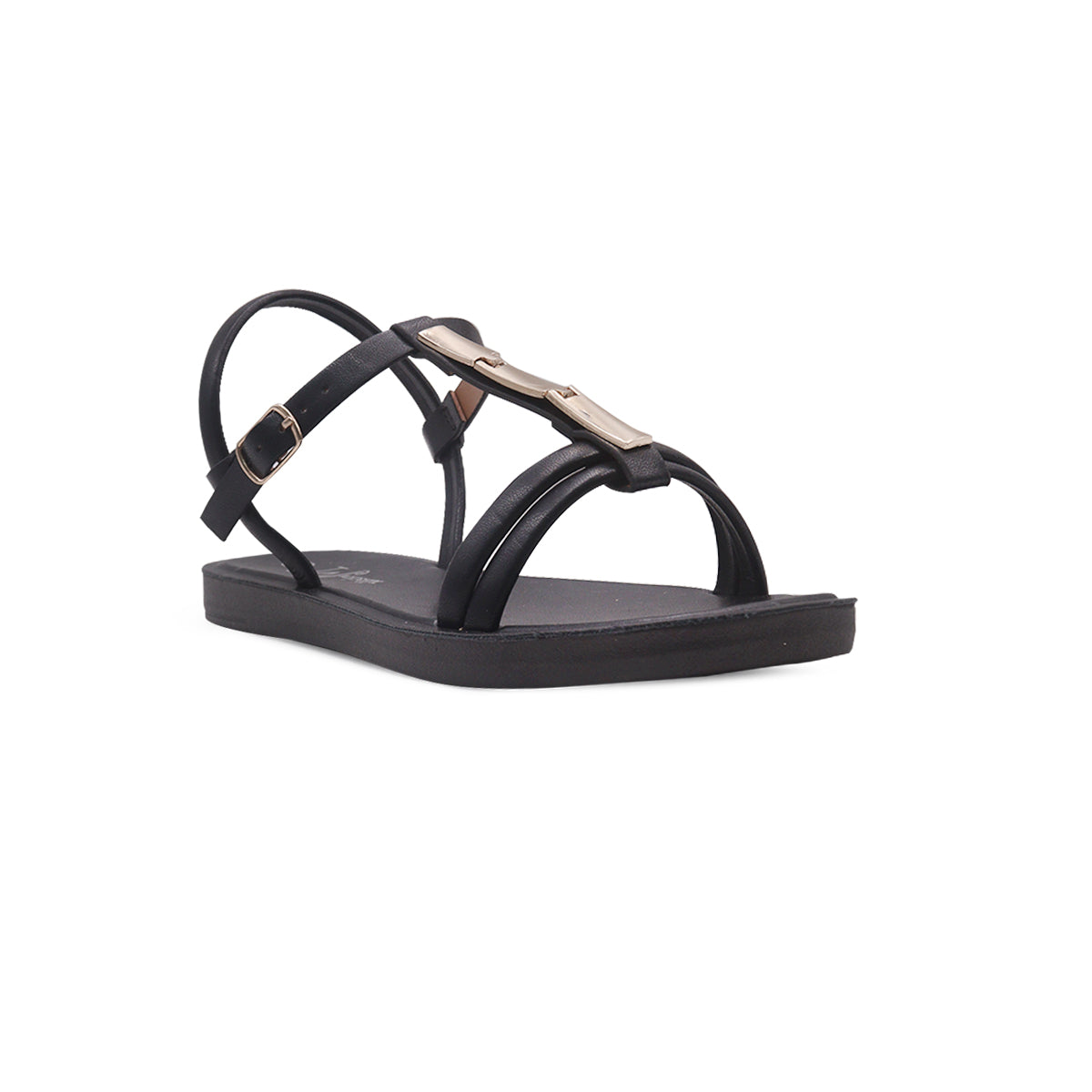 Sandalias Flats Ginger Mirabella negro para Mujer