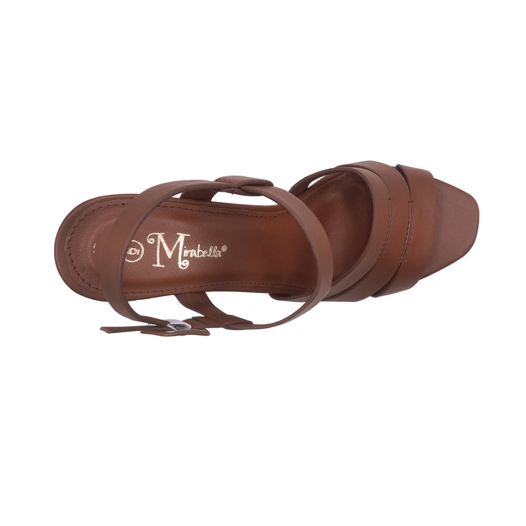Sandalias Cassie Mirabella cognac para Mujer