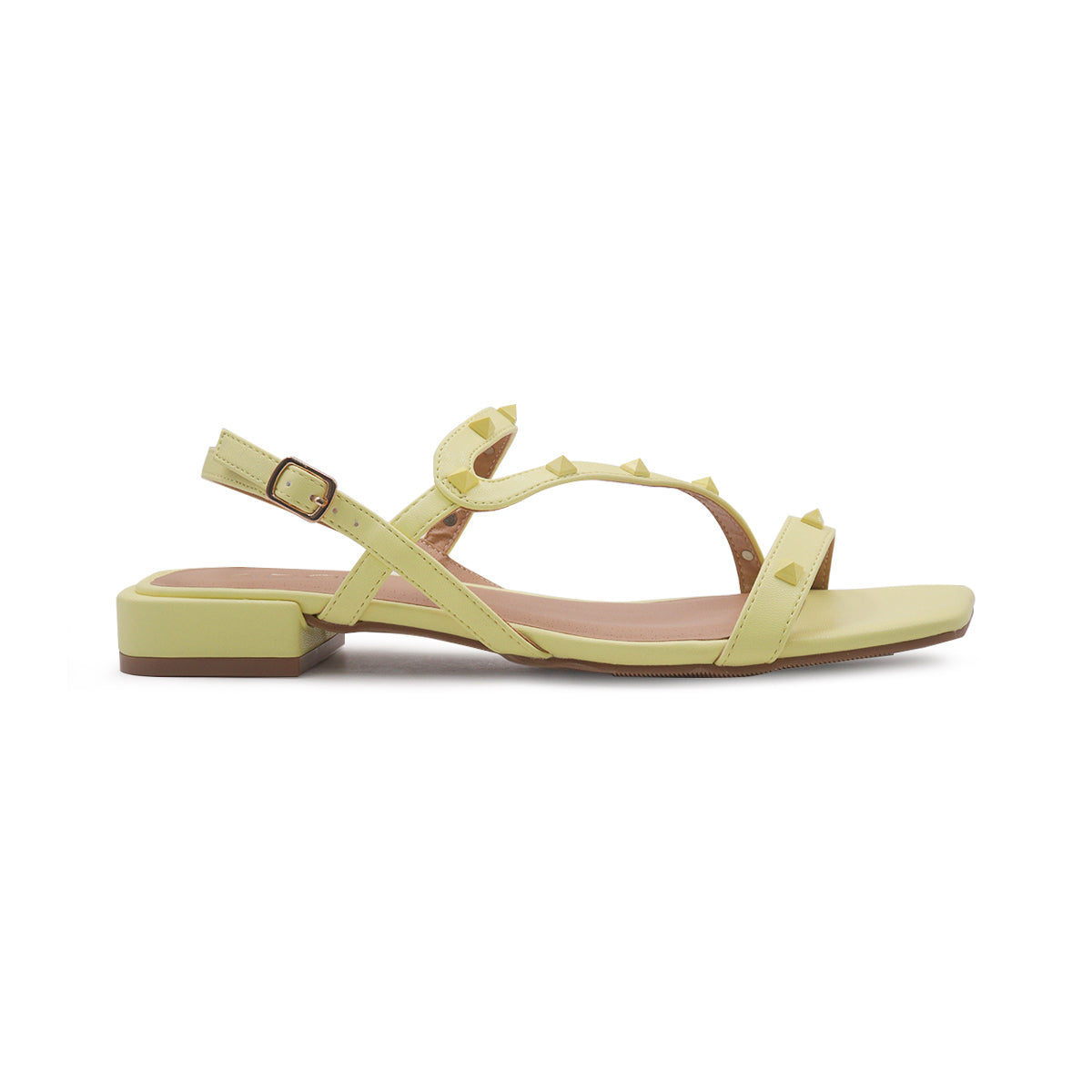 Sandalias flats Makara verde para Mujer