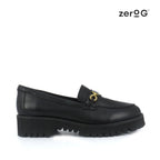 Mocasines Tory Buckle para mujer color negro